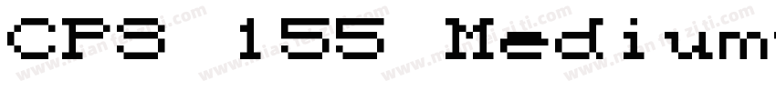 CPS 155 Medium字体转换